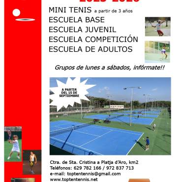 Escuela de Tennis 2025-2026