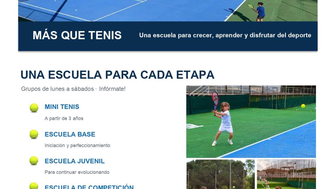 Escuela de Tenis 2026-2027